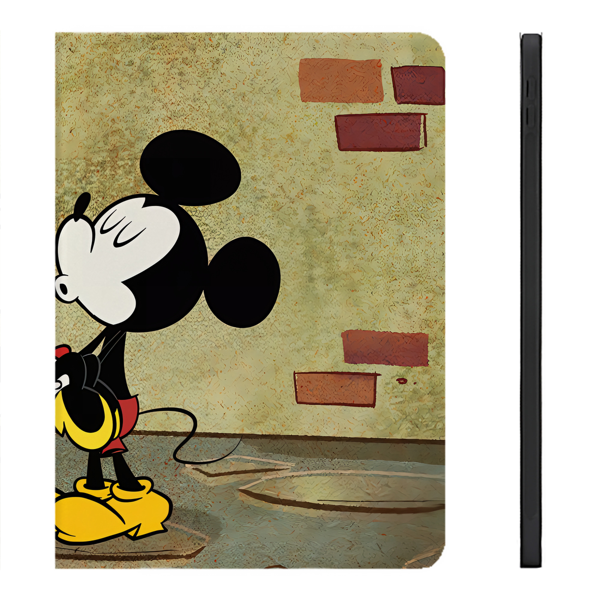 （画像用） ミッキーマウス Mickey Mouse IPadケース ペンホルダー付き ブックスタイルデザイン